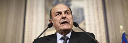   Bersani anuncia su dimisión como secretario general del Partido Demócrata
