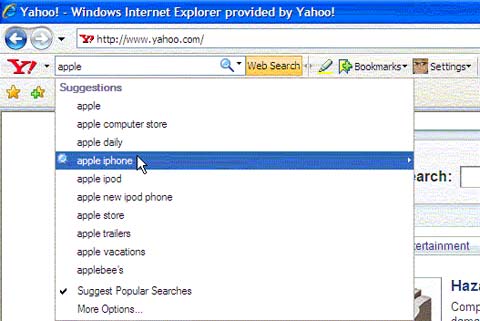 Yahoo! Suggest para IE