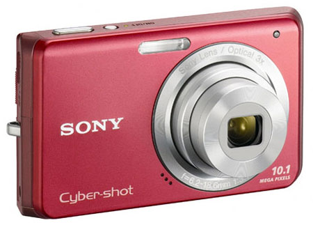 Sony Cyber-shot W180 de color rojo