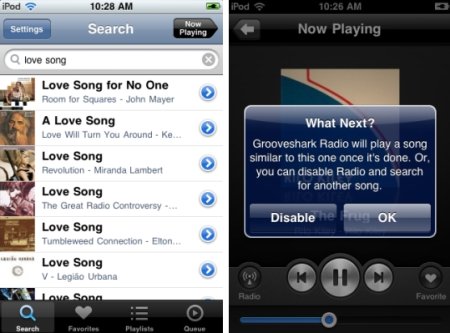 Grooveshark iPhone