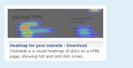 ClickHeat, la temperatura en tu web