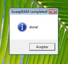SweepRAM, optimiza el uso de la memoria de tu ordenador