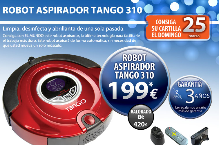 Imposible pereza Mamut Un robot aspirador barato con El Mundo - Republica.com