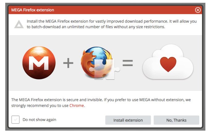 Mega lanza una extensión para Firefox que mejora la velocidad de descargas