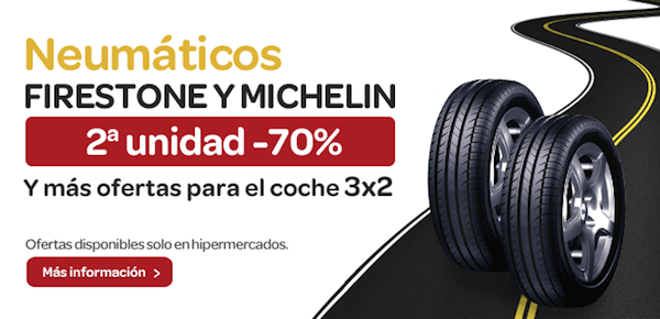 Plantación Contradicción Mínimo Carrefour pone la segunda unidad de neumáticos al 70% de descuento -  Republica.com