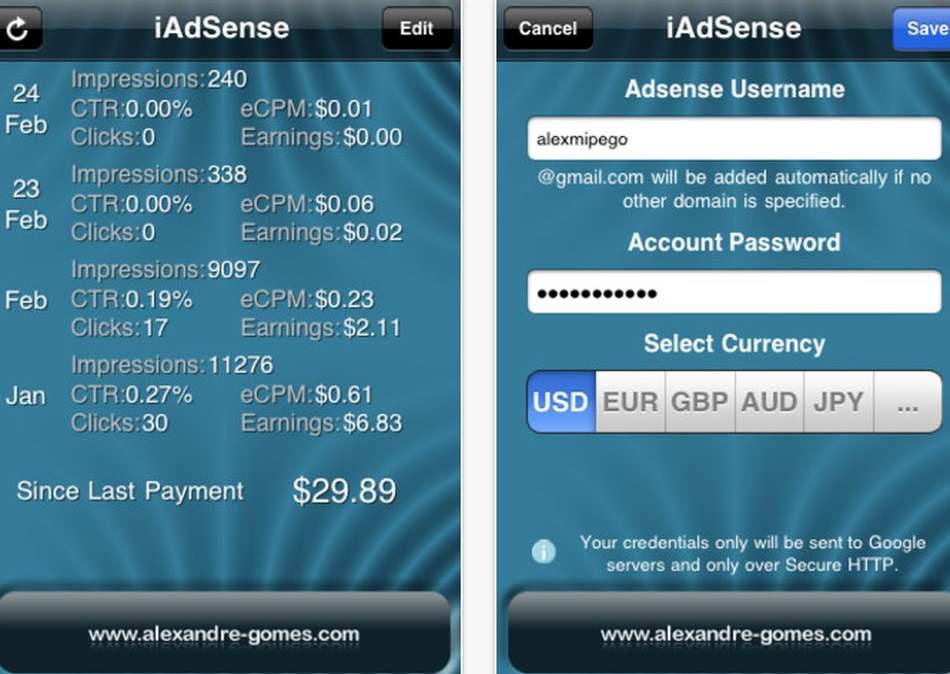 AdSense es una app para móviles iOS