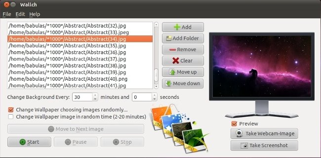 Wallch, una utilidad para gestionar tus fondos de pantalla en Ubuntu