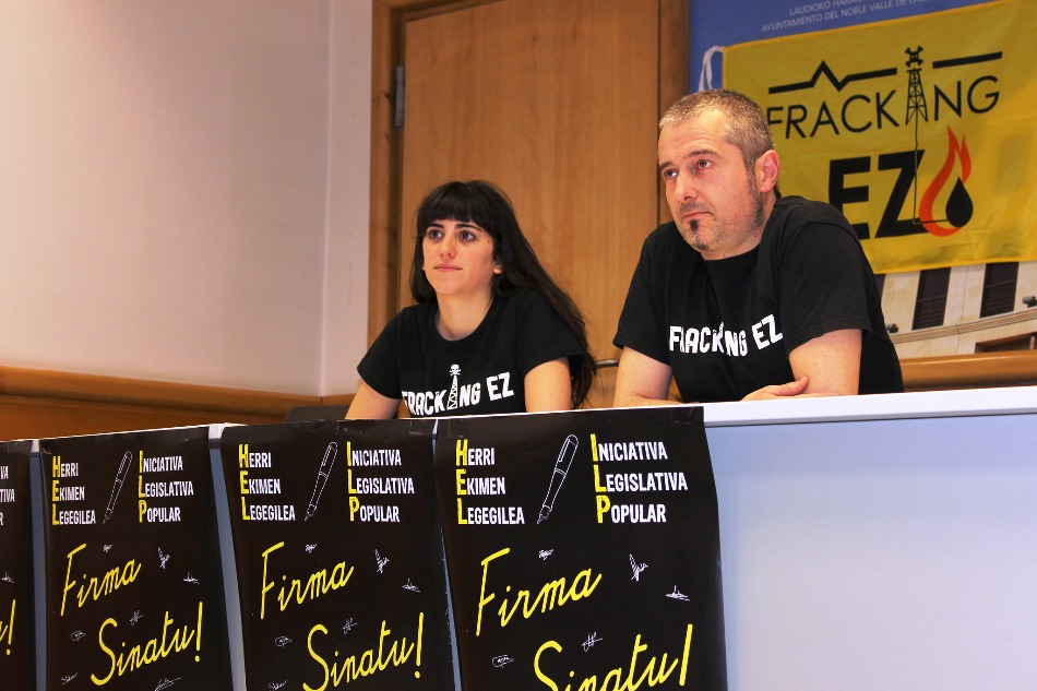 Una ILP consigue más de 100.000 firmas contra el fracking en Euskadi