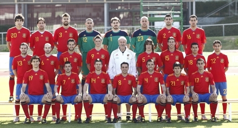 La foto oficial de la Selección Española