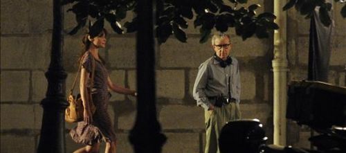 Carla Bruni comienza el rodaje con Woody Allen bajo la atenta mirada de Sarkozy