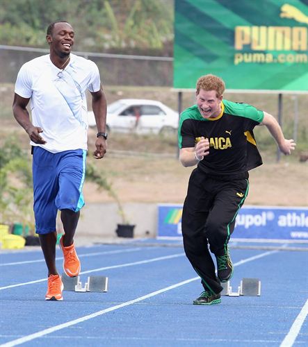 El Príncipe Enrique desafía a Usain Bolt