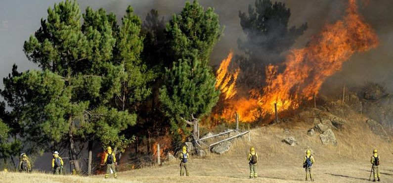 Incendio declarado en la parroquia de Cudeiro, a 7 km de Ourense | 