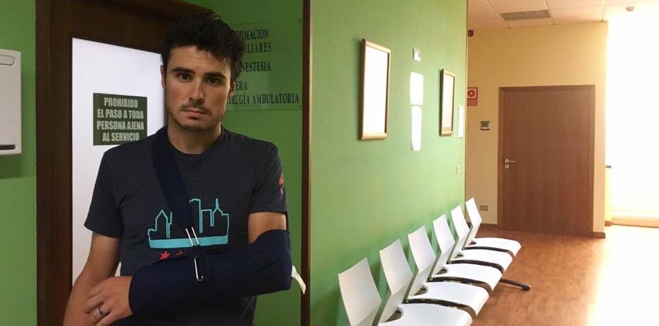 Gómez Noya se fractura un brazo y no irá a los Juegos de Río