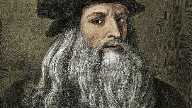 Leonardo Da Vinci, en un autorretrato.