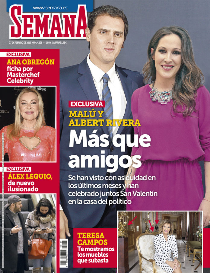 Albert Rivera y Malú, pareja sorpresa, según la revista 'Semana'