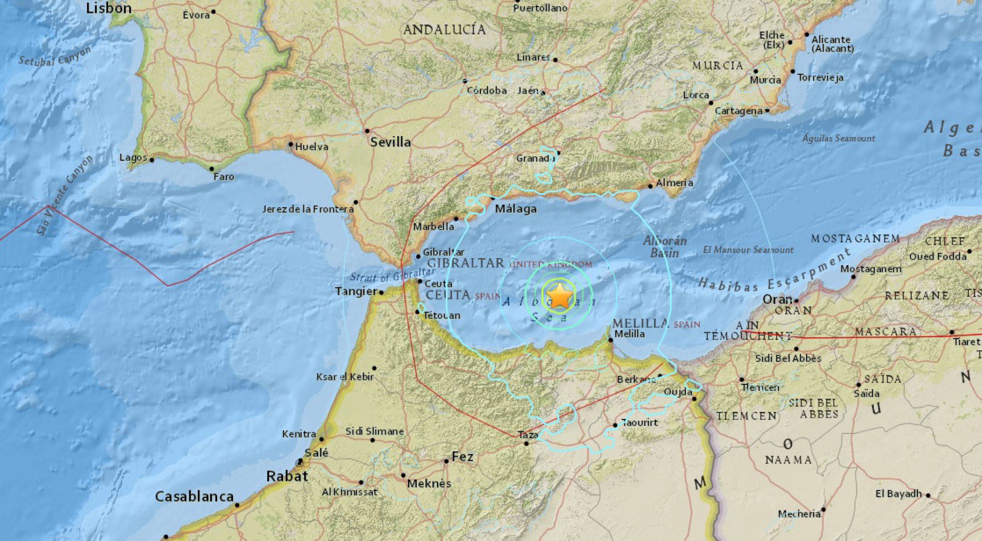 Un estudio revela el crecimiento de una falla sísmica en el Mar de Alborán