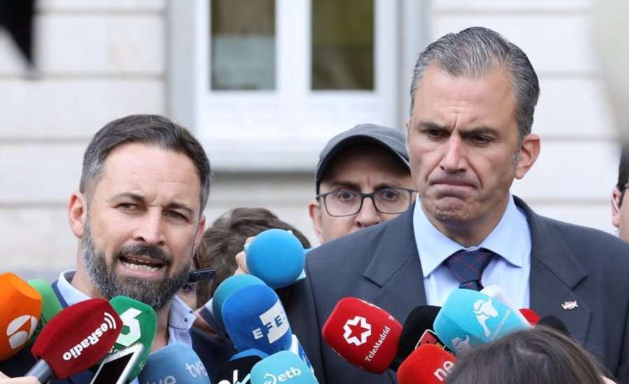 14/10/2019 Santiago Abascal y Javier Ortega Smith, presidente y secretario general de Vox, valorando la sentencia del procés
POLÍTICA
ALBERTO CUÉLLAR/VOX | 