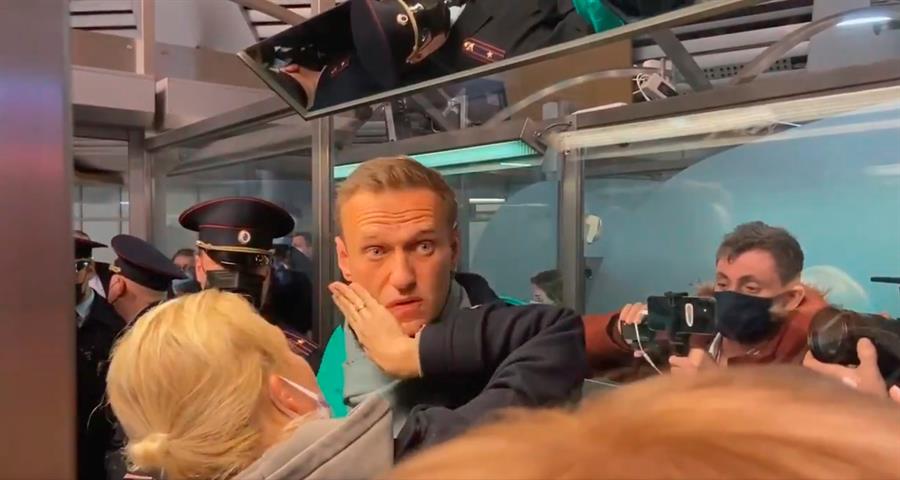 La UE y EEUU condenan la detención de Alexéi Navalni y exigen su liberación "inmediata"