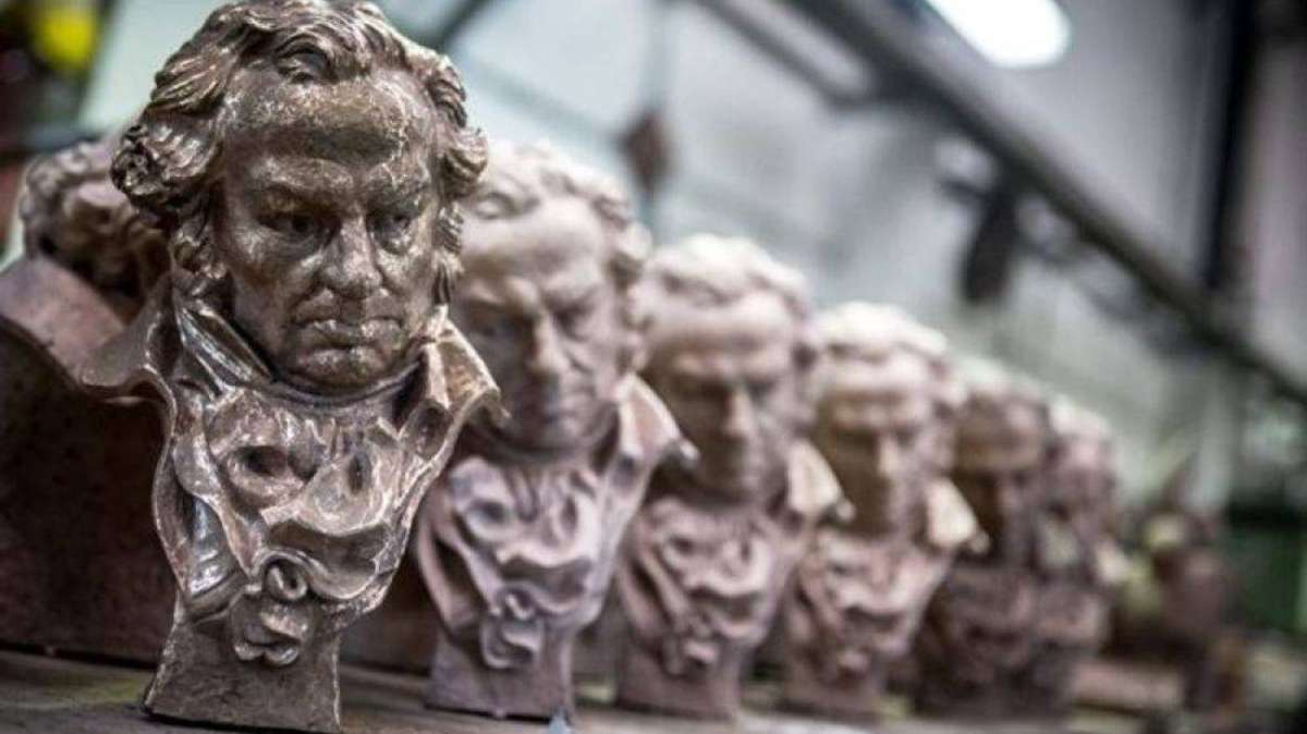 Estatuillas que se entregan en los premios Goya.