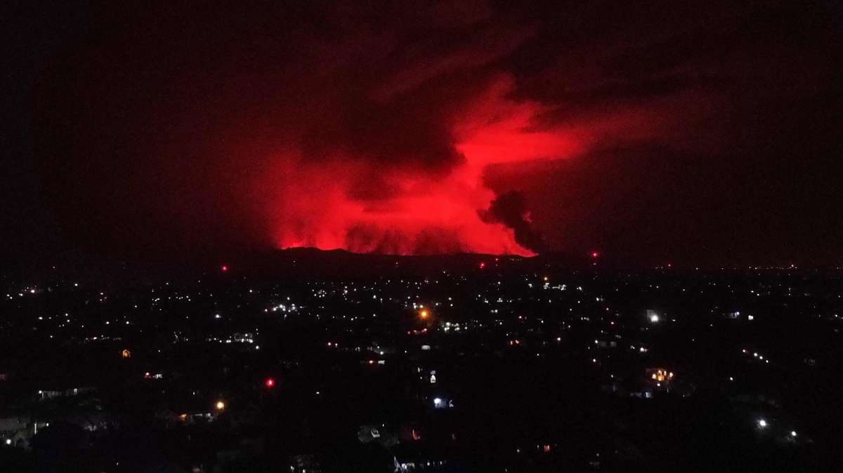 La erupción del volcán Nyiragongo obliga a desalojar la ciudad congoleña de Goma