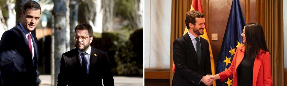Sánchez retoma la senda catalana mientras Casado intenta un acuerdo con Arrimadas