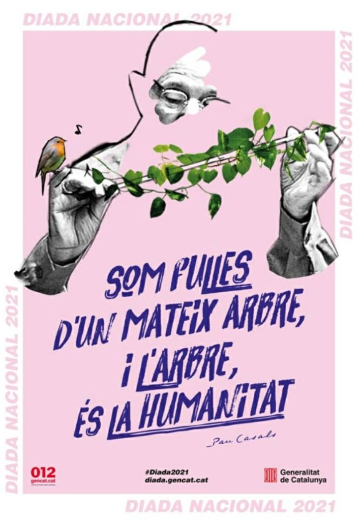 El cartel de la Diada en homenaje a Pau Casals provoca una bronca política en Cataluña