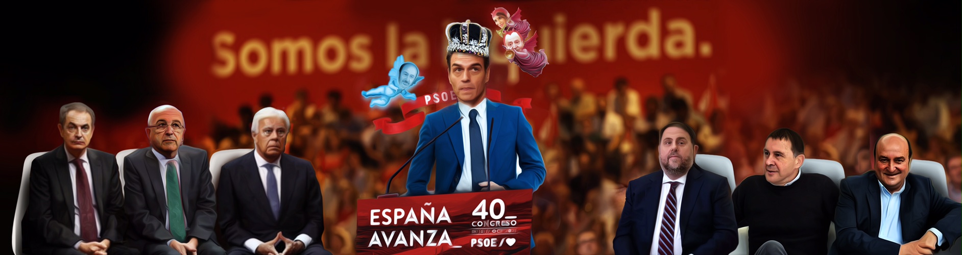 El 40 Congreso del PSOE, bajo la influencia de UP, ERC y Bildu y ataques a La Corona y Madrid