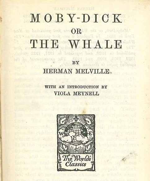 Primera edición de Moby Dick, de Herman Melville.
