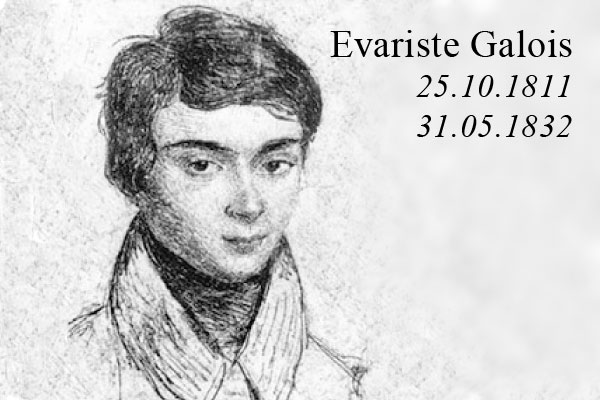 El matemáticos Evariste Galois.