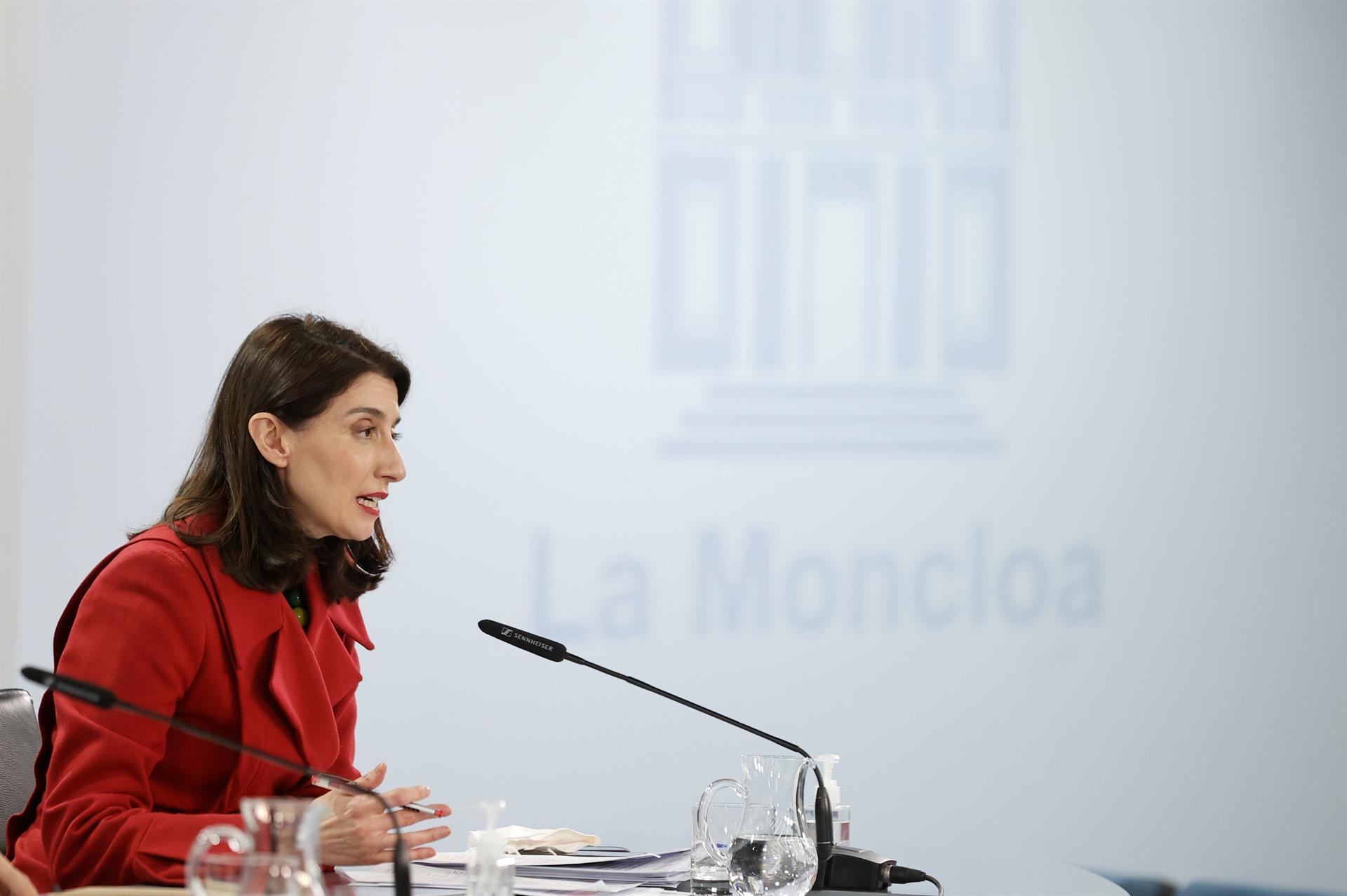 Pilar Llop en el consejo de ministros