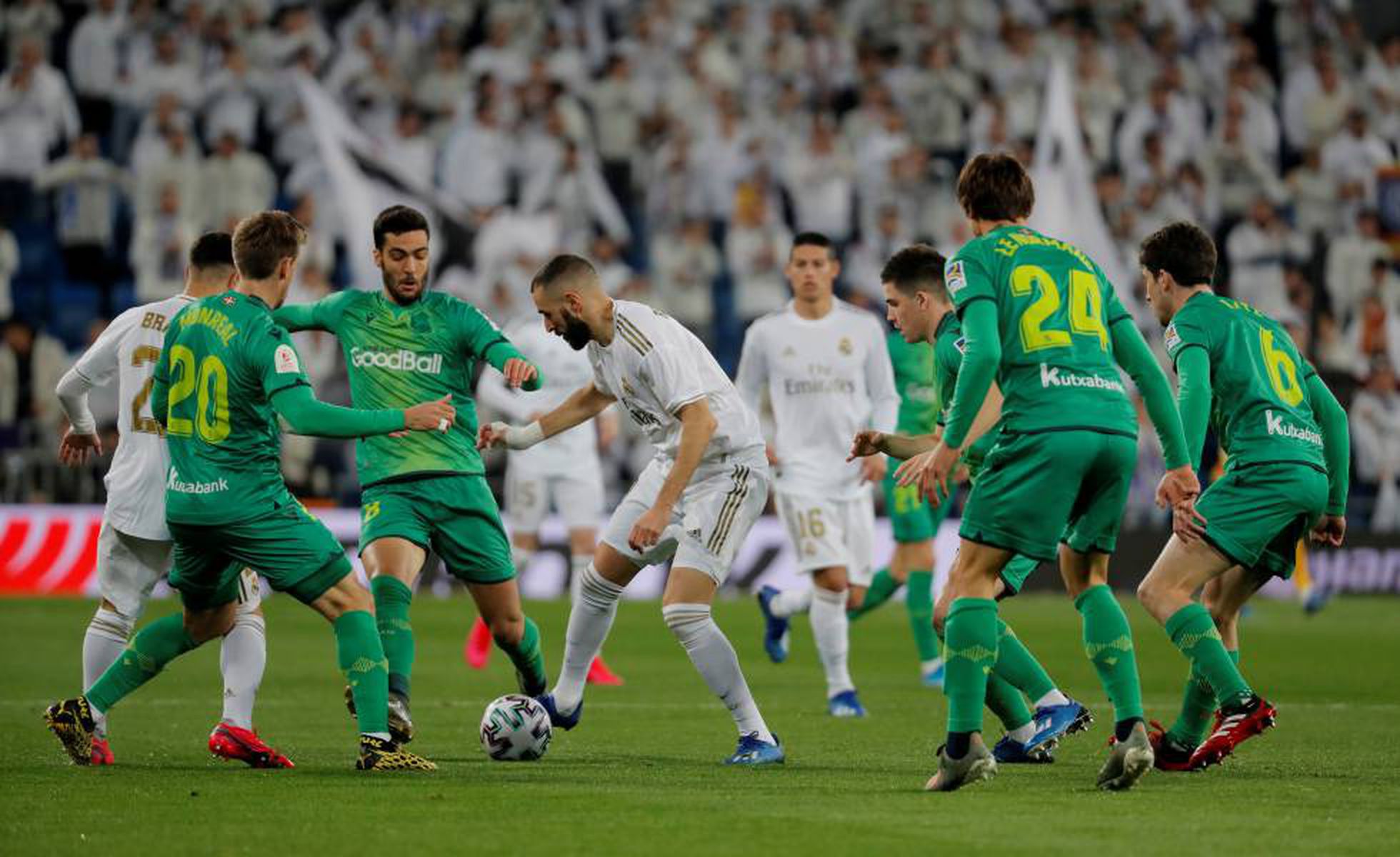 El Real Madrid examina su buen momento en feudo de la Real Sociedad
