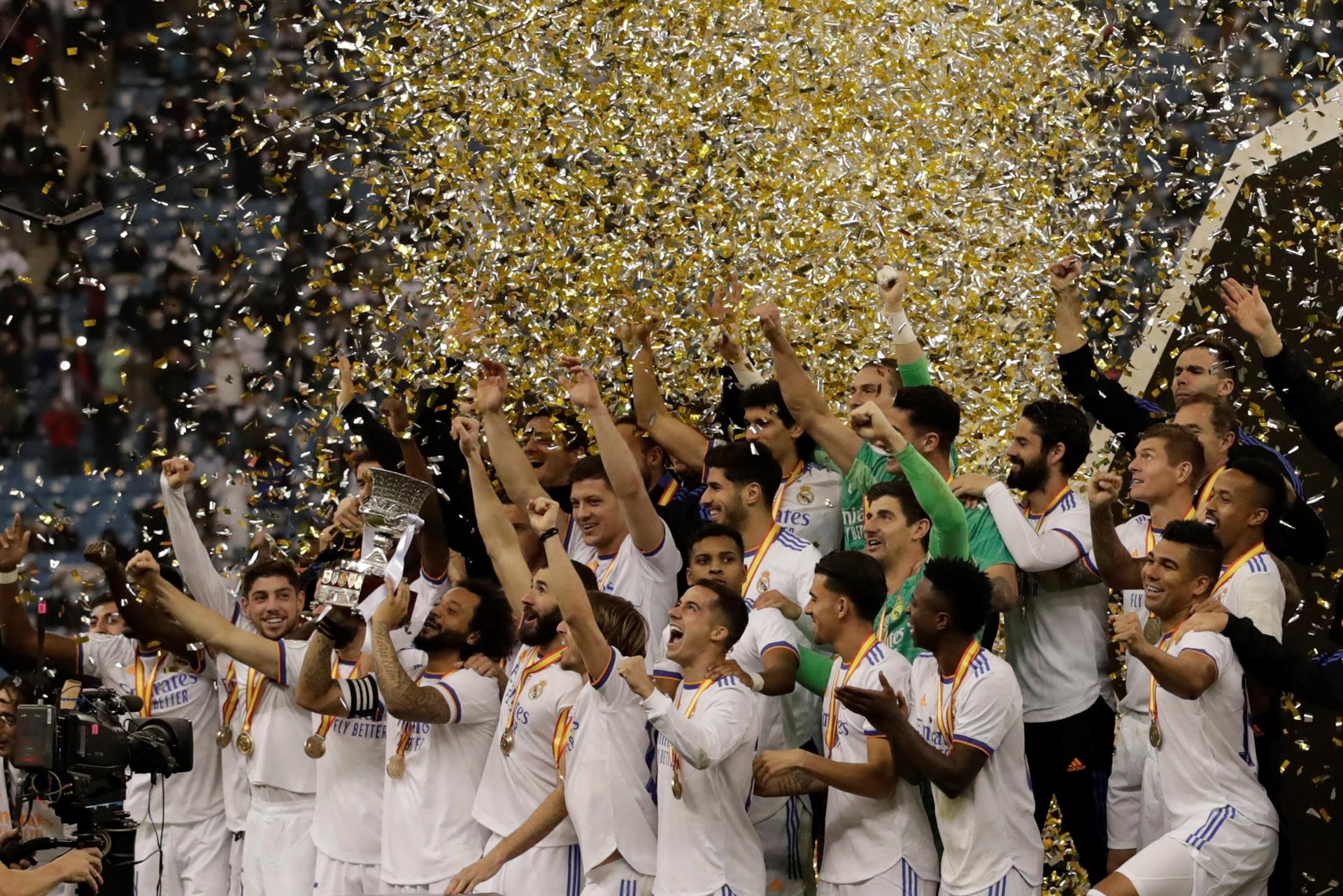 El Real Madrid, campeón de la Supercopa tras superar al Athletic Club (0-2)