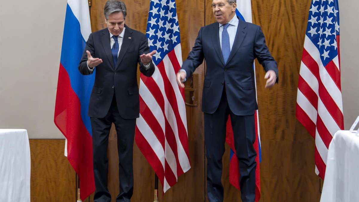 Blinken, Estados Unidos, y Lavrov, Rusia, abordan la crisis de Ucrania