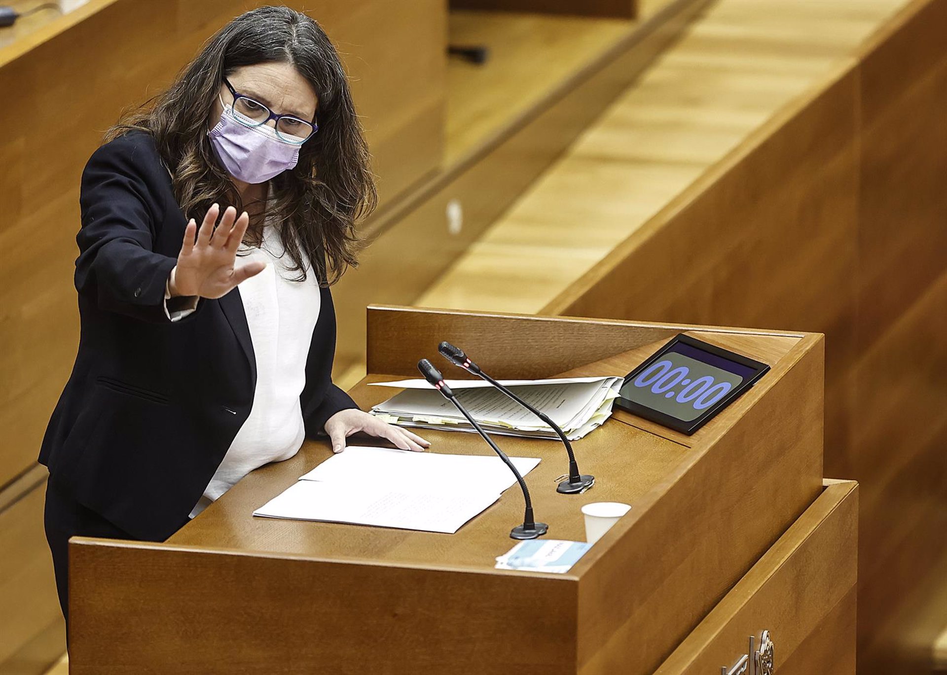 Mónica Oltra lamenta la "cacería política" del PP por los abusos sexuales de menores tutelados