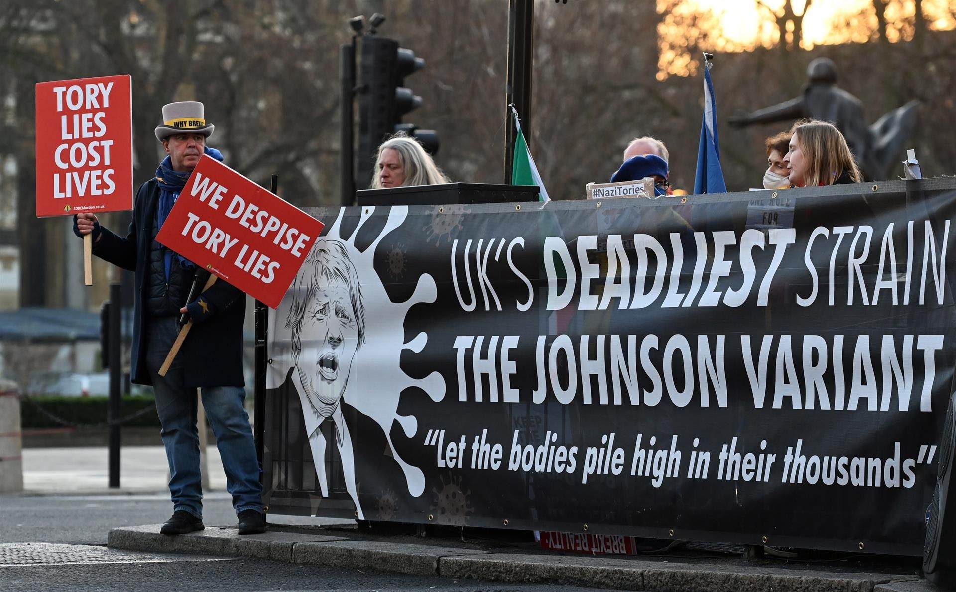 Protestas contra Boris Johnson