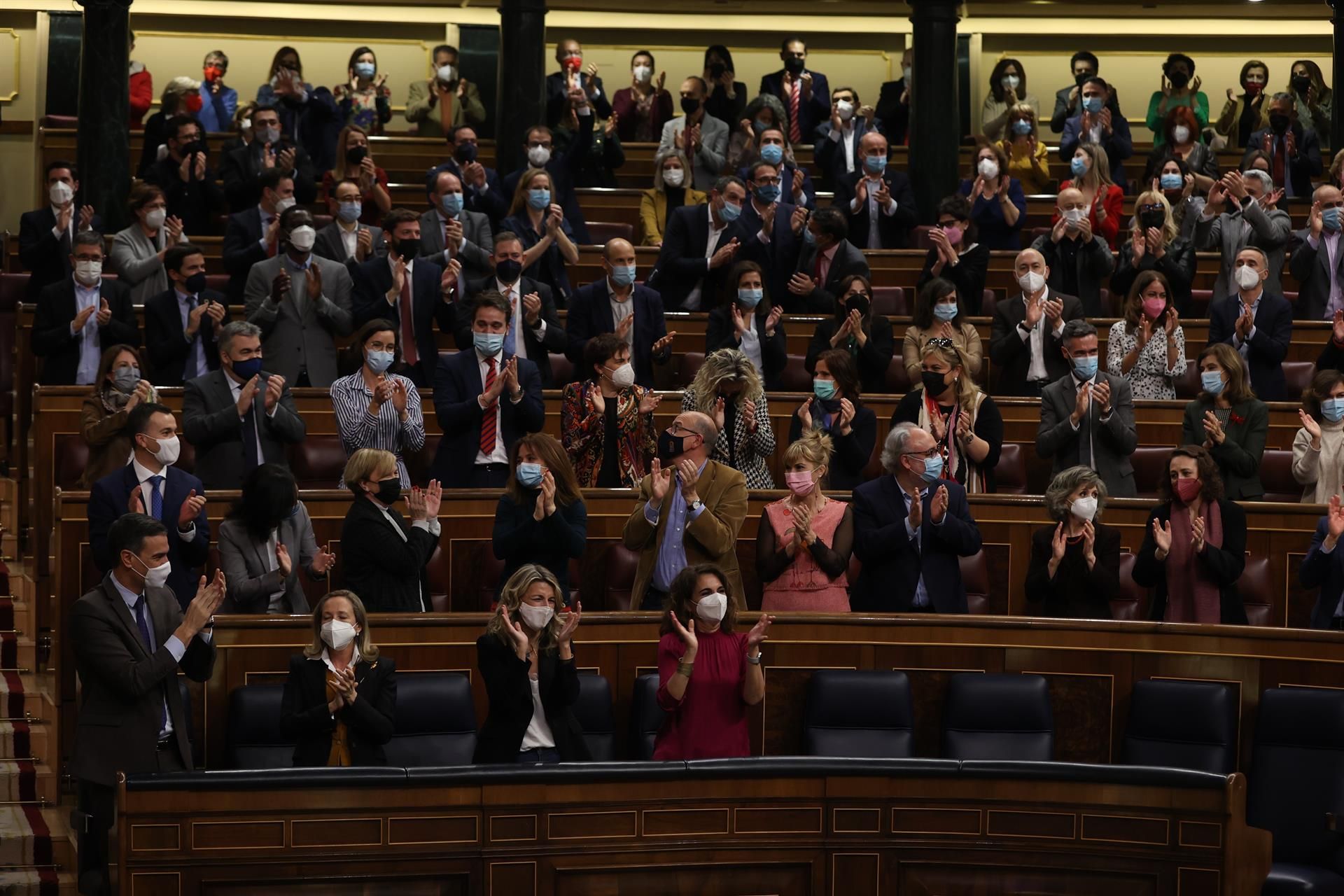 Pleno del Congreso tras votar a favor de la convalidación de la reforma laboral
