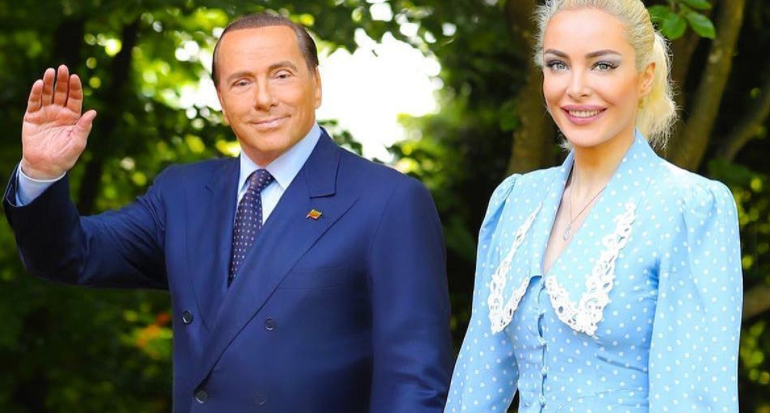 Berlusconi y su pareja, Marta Fascina