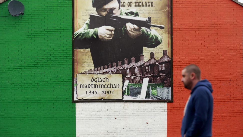 Pintada a favor del IRA en Irlanda del Norte