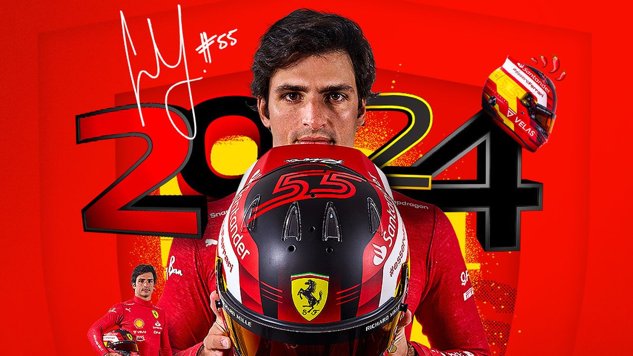 Carlos Sainz renueva por Ferrari hasta 2024