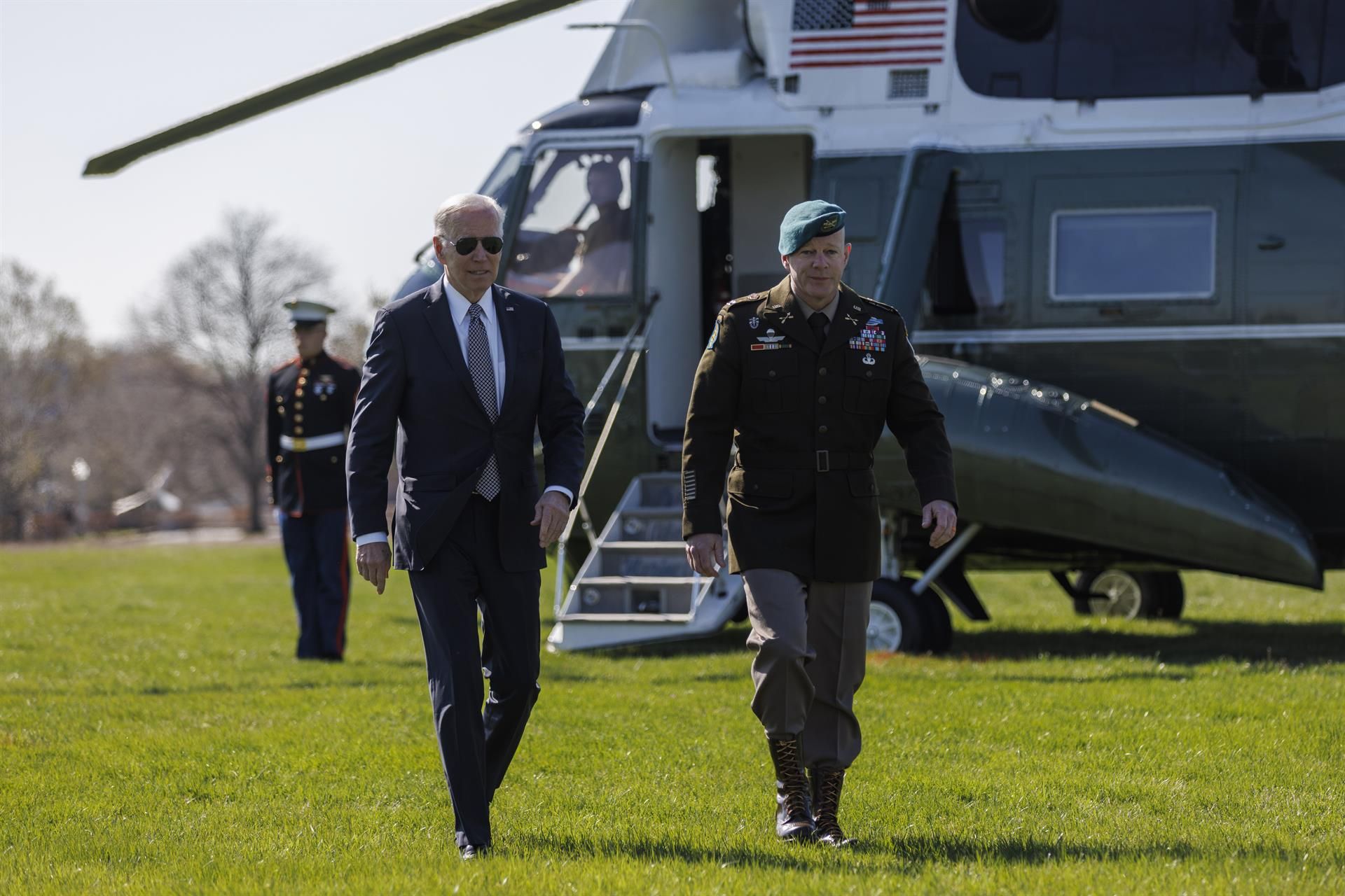 El presidente de EEUU, Joe Biden, llega a Washington