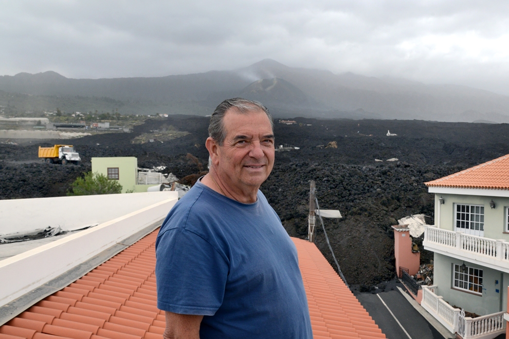 Volcán de La Palma: Máximo, el último que salió de casa, cuando la lava llamaba a su puerta