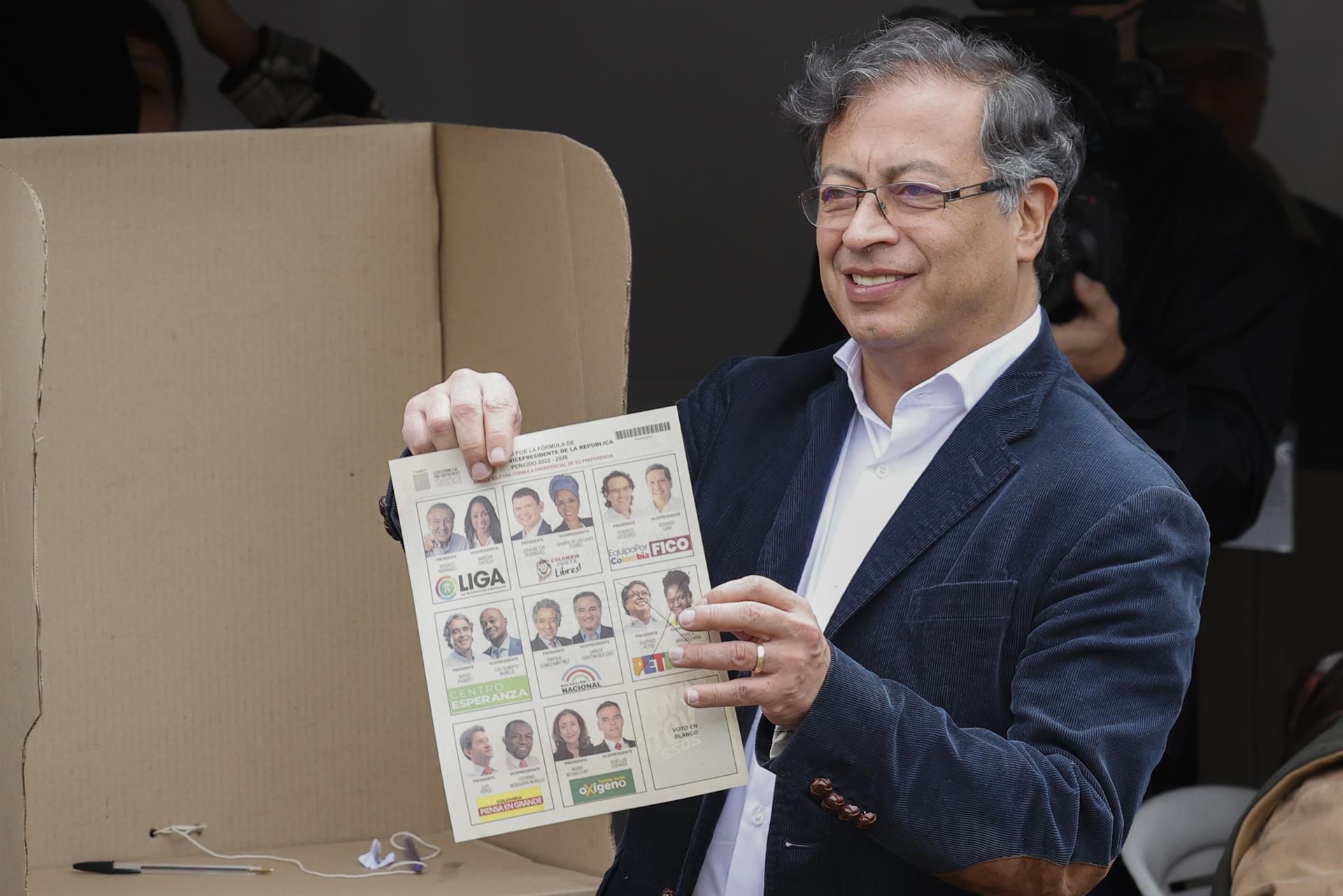 El candidato a la presidencia de Colombia por la Coalición Pacto Histótico, Gustavo Petro