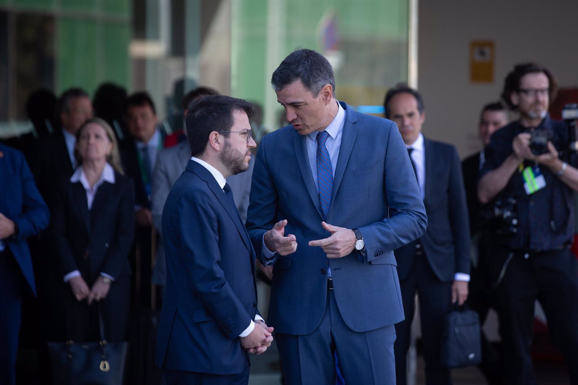 Sánchez y Aragonès en un encuentro anterior en Barcelona