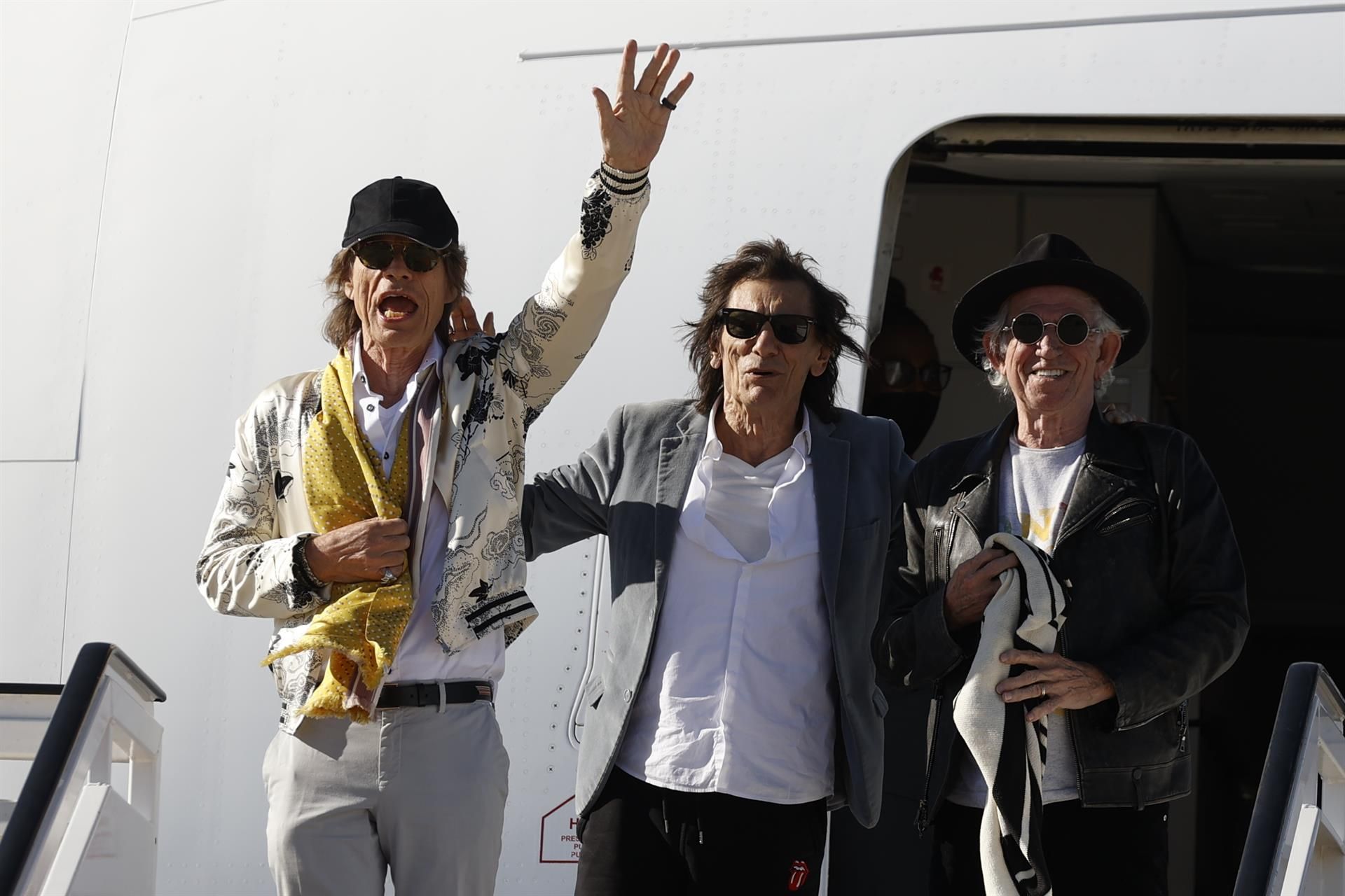 The Rolling Stones aterrizan en Madrid a una semana del inicio de su gira