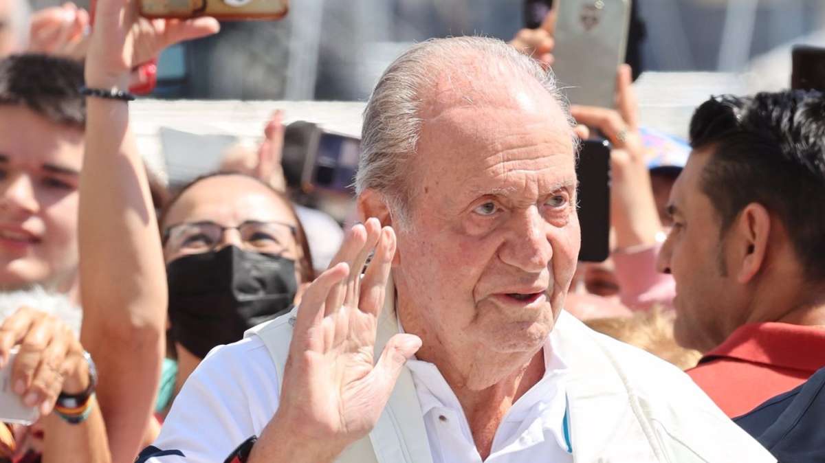 El rey emérito Juan Carlos I durante su última visita a España.