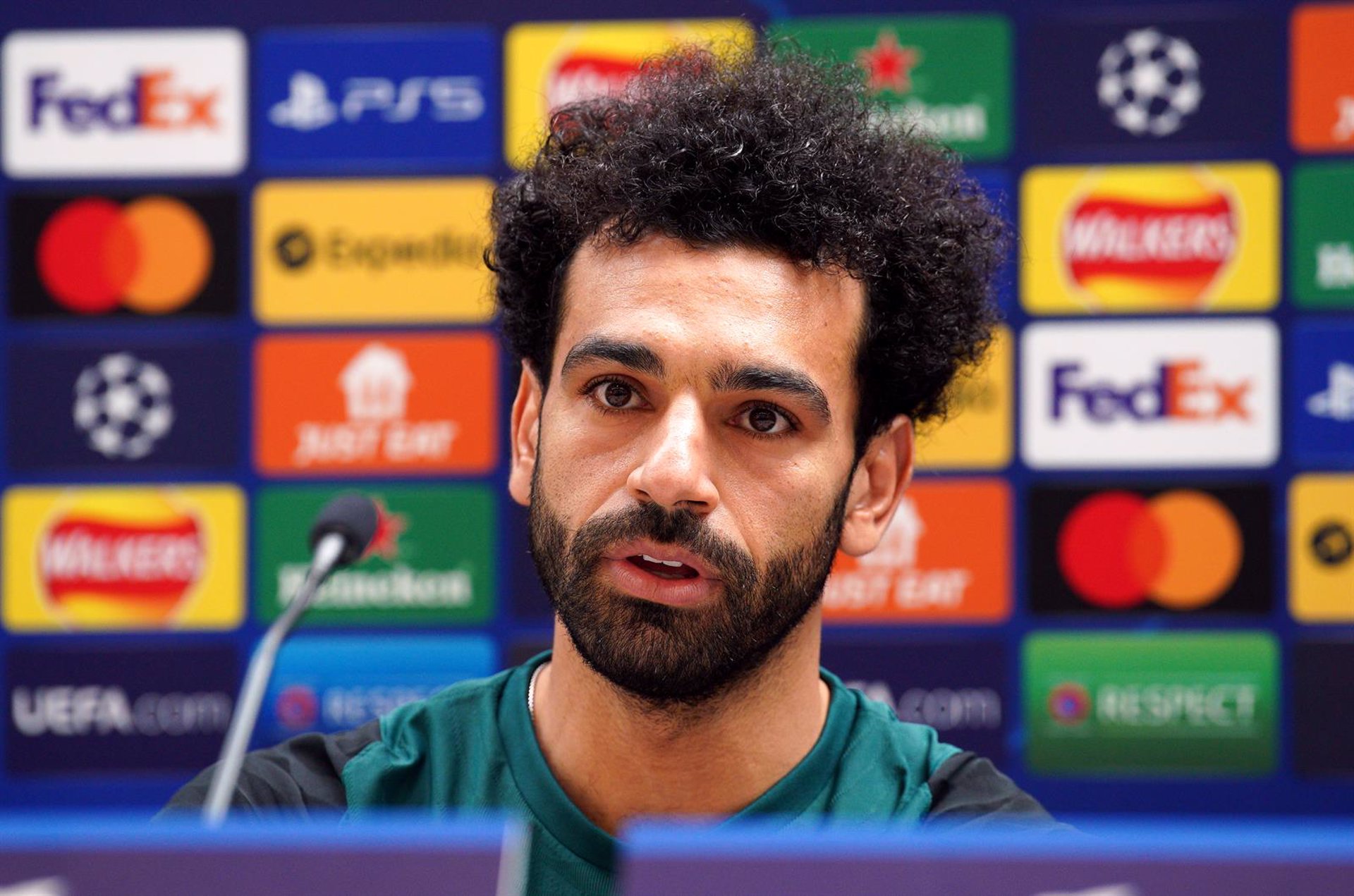 25/05/2022 25 May 2022, United Kingdom, Liverpool: Liverpool's Mohamed Salah attends a press conference for the team at the AXA Training Centre, ahead of Saturday's UEFA Champions League Final match against Real Madrid. Photo: Peter Byrne/PA Wire/dpa
DEPORTES
Peter Byrne/PA Wire/dpa | Foto: Europa Press