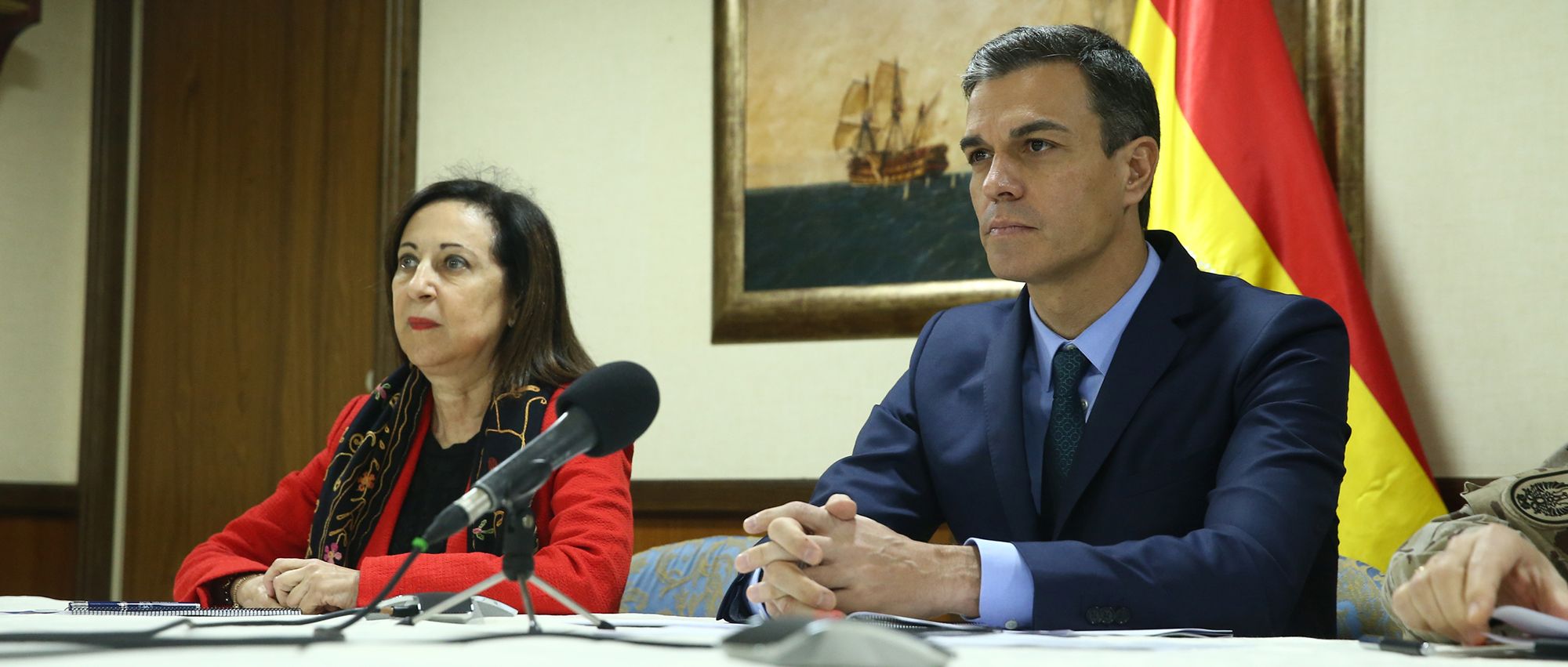 Margarita Robles y Pedro Sánchez