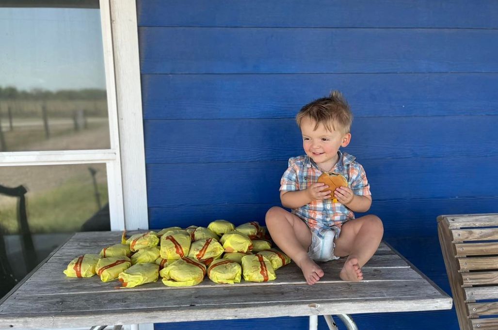 un niño de dos años encarga 31 hamburguesas del mcdonalds con el móvil de su madre
