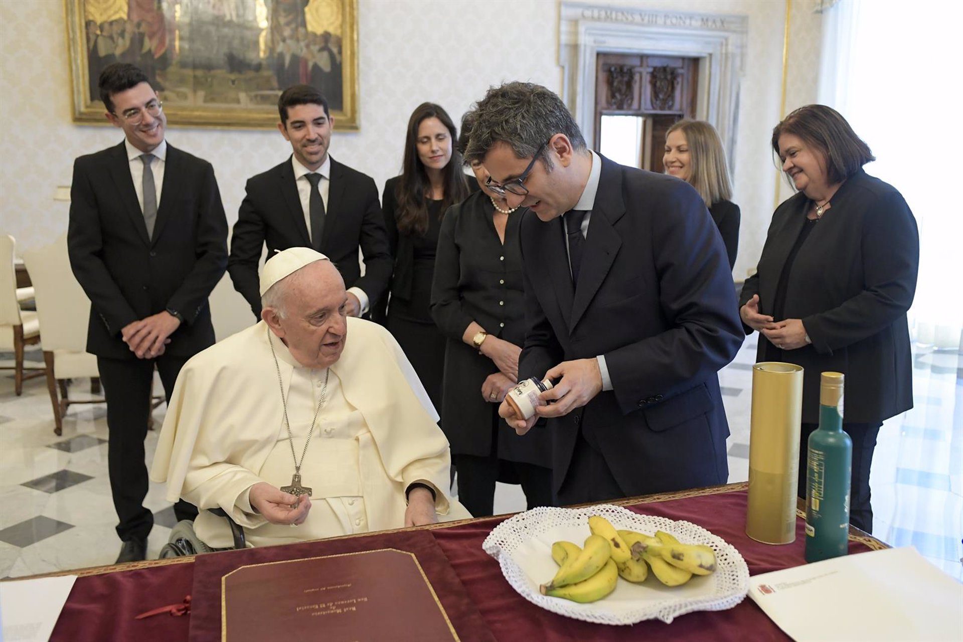 El Papa Francisco recibe al ministro de la Presidencia, Relaciones con las Cortes y Memoria Democrática, Félix Bolaños, en El Vaticano