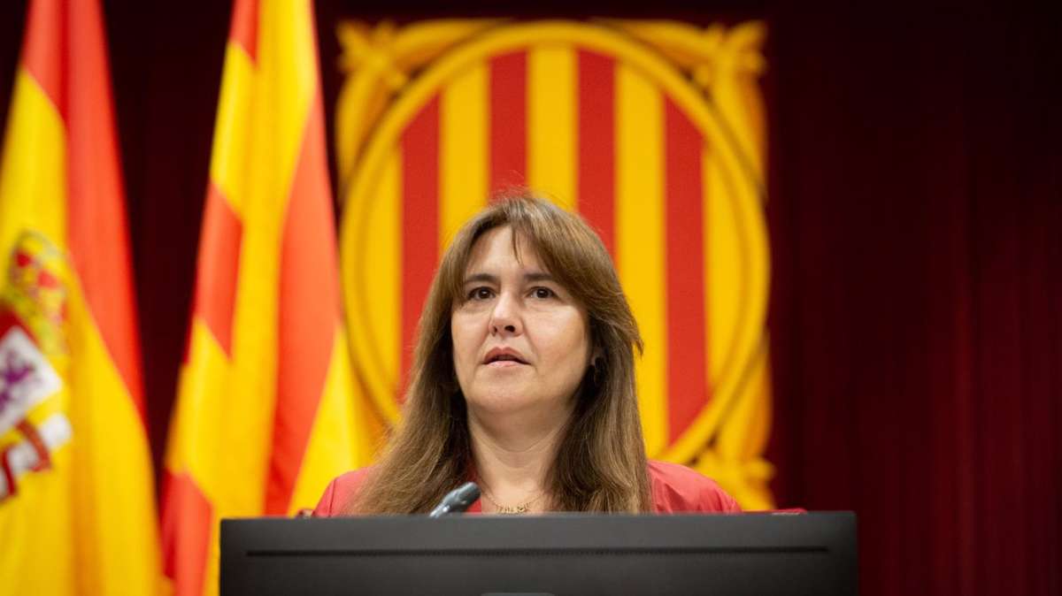 La presidenta del Parlament, Laura Borràs
